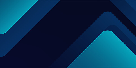 Obraz premium Blue abstract gradient shapes background. Vector illustration