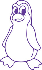 penguin on a white background