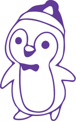 Fototapeta premium penguin on a white background