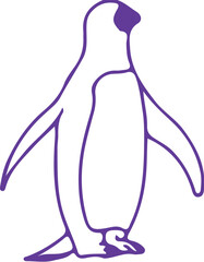 penguin on a white background