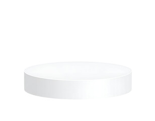 Blank white circular platform (2)
