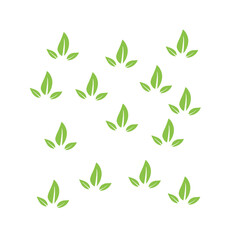 green leaf pattern background