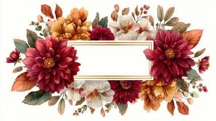 Colorful floral arrangement with vibrant blooms and empty space for text in a serene setting