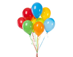 colorful balloons isolated PNG or JPEG Background