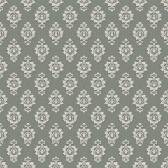 Fabric pattern, wallpaper, floral pattern, seamless, green