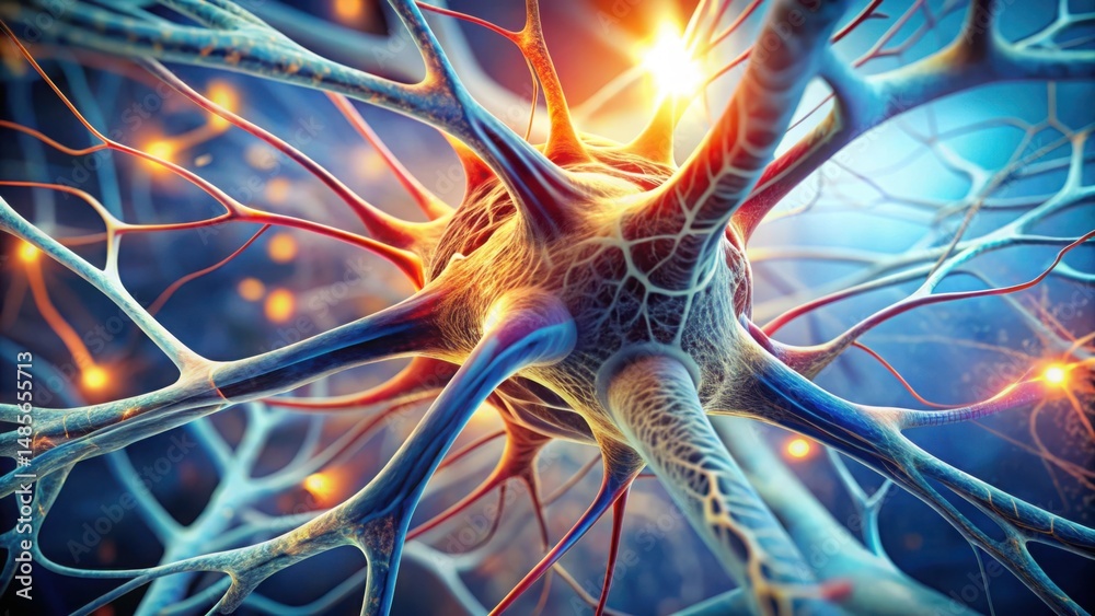 Poster Realistic Gigapixel View of Printed Nerve Structure in Vivid Detail