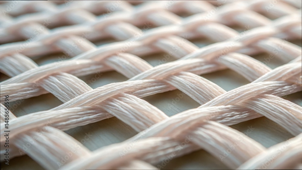 Aufkleber Intricate Macro View of a Woven Texture with Muscle-like Structure