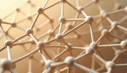 Fototapeta premium Abstract network connections molecular structure graphic