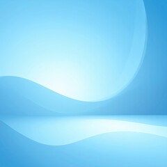 A serene abstract background featuring a rich gradient of deep and light blue hues, showcasing a smooth, glossy surface that evokes tranquility.