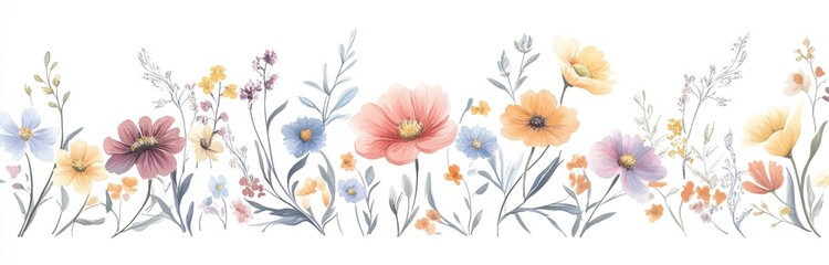 Delicate Floral Border (3)