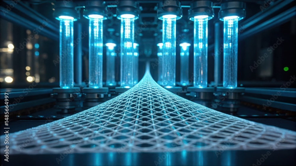 Poster Advanced Flexible Polymer Net Structure Under Intelligent Lighting