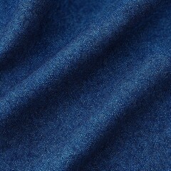 Naklejka premium Close-up of soft blue textile fabric with intricate geometric woven pattern and subtle folds creating depth and texture