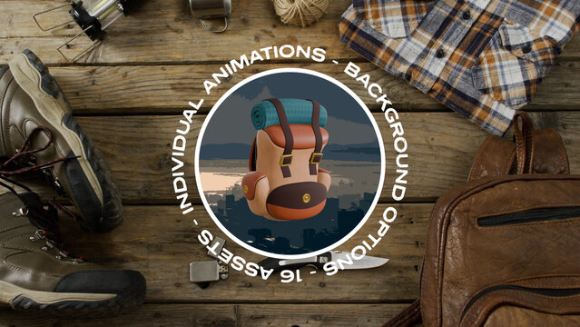 Outdoor Adventure 3D Sticker Pack