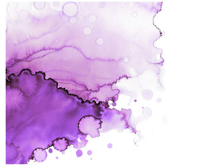 Purple Watercolor Abstract Art isolated PNG or JPEG Background