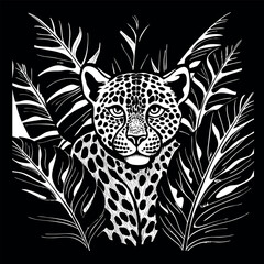 design logo icon illustration mascot character leopard