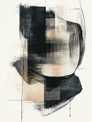 Abstrakcyjna tekstura, obraz, plamy farby, generative ai 