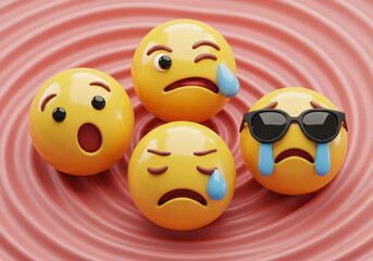 Naklejka premium smiley face with eggs