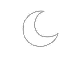 Colourful moon with peace vibes 