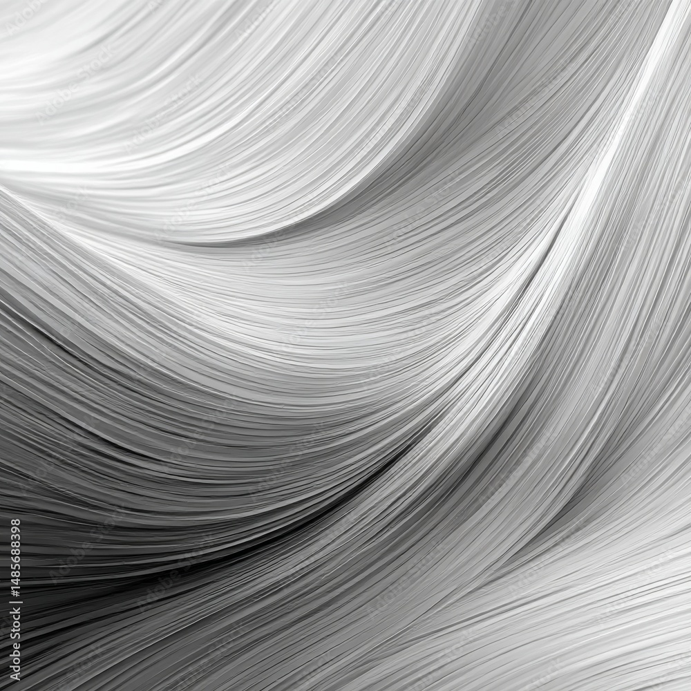 Poster abstract flowing lines: a monochrome symphony of curves and light, elegant and graceful.