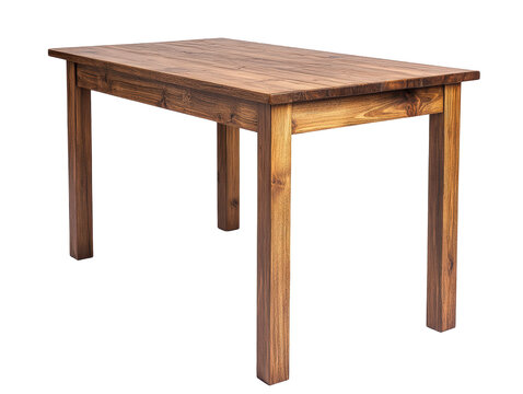 Isolated Wooden Table