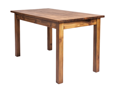 Isolated Wooden Table