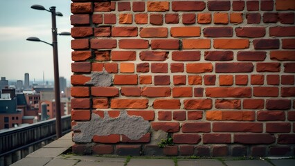 old brick wall and window