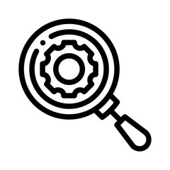 magnifying glass line icon
