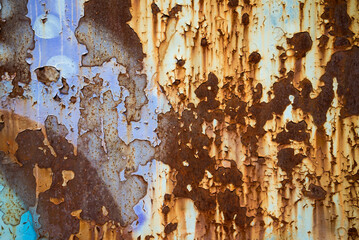 Rusty metal surface background. Abstract surface texture for creative design and so on.