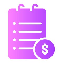 agenda gradient icon