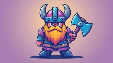Cute Viking Cartoon Character (2)