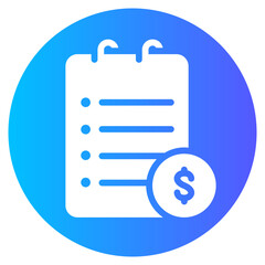 agenda gradient icon