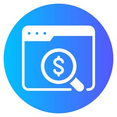 dollar gradient icon