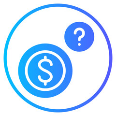 question gradient icon