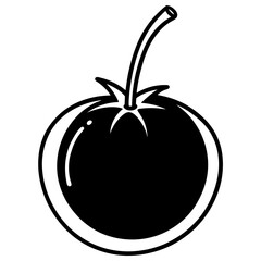 Cherry Tomato Vector Illustration