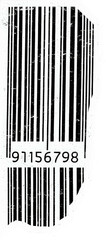 A black and white barcode pattern, ideal for retail, inventory, and product identification.