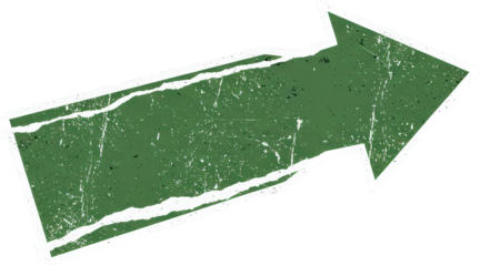 A textured green arrow symbolizing guidance, navigation, or progress for marketing and web design projects.