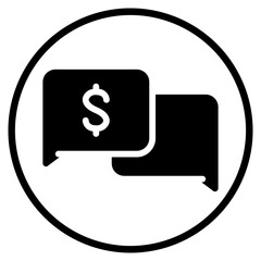 conversation glyph icon