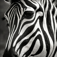 zebra close up