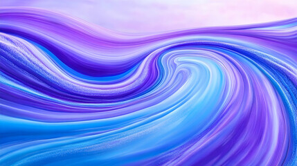 Naklejka premium Violet and blue hues swirl in an abstract pattern, resembling brush strokes