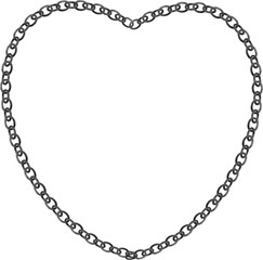 ハート型のシルバーリングフレーム素材