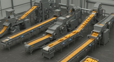 Automated Corn Processing Plant: High-Efficiency Grain Handling and Processing System