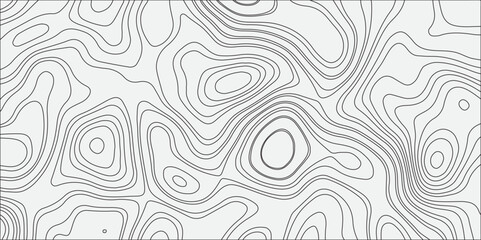 Generate a seamless abstract black and white topographic map pattern with irregular contour lines forming organic shapes, suitable for use as a background or texture.
