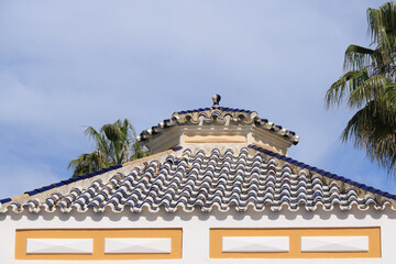 Dach eines Hauses in Spanien