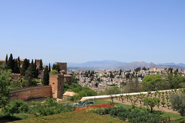 Blick auf Granada in Spanien