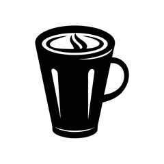 Vector graphic of hot coffee cup for cafe menu design and drink illustration template design