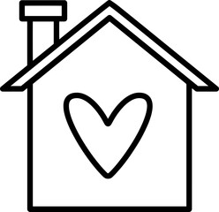 home icon with heart