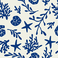 Trendy seamless Summer Tropical Bliss Vacation Seamless pattern. Design for fashion , fabric, textile, and all prints