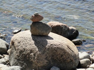 Creative stone abstraction in Hanko, Finland