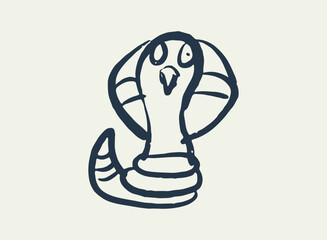 Illustration of an Alien and Monster Doodle