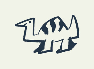 Illustration of an Alien and Monster Doodle